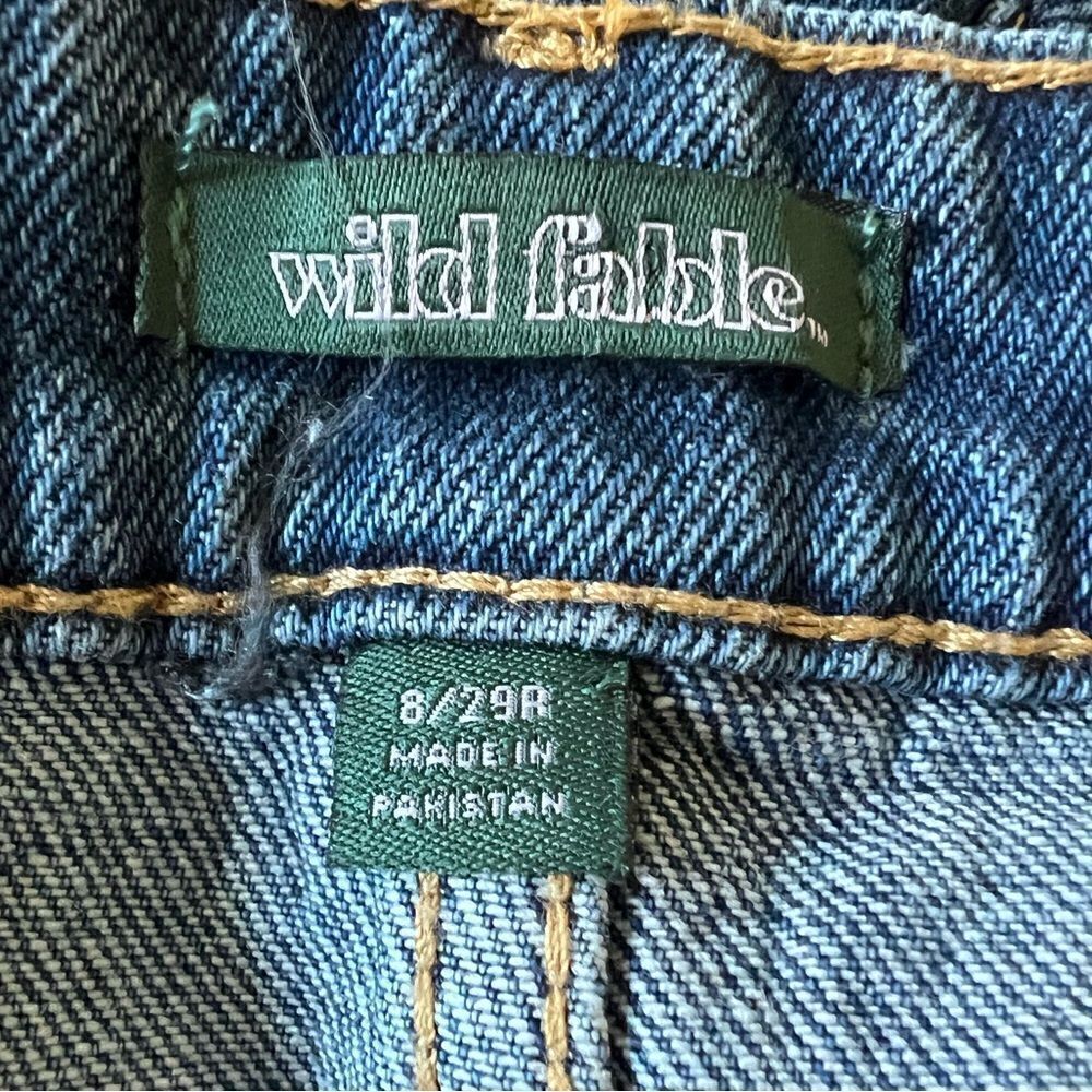Wild fable highest rise baggy jeans distressed medium wash size 29/8 - Picture 6 of 16